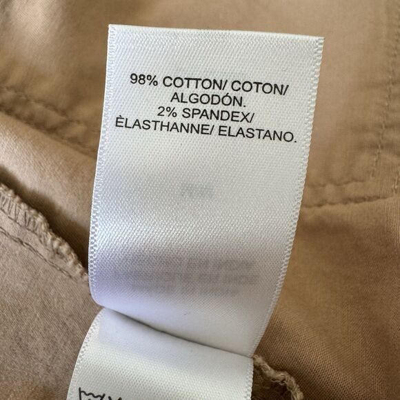 Lucky Brand Utility Jacket Mens Medium Khaki Field Snap Button Cotton Coat - Picture 12 of 13